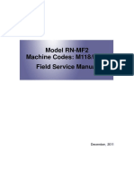 Model RN-MF2 Machine Codes: M118/M119 Field Service Manual: December, 2011