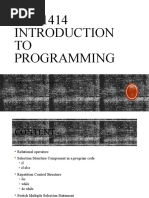 Lecture - 04 - Control Structures