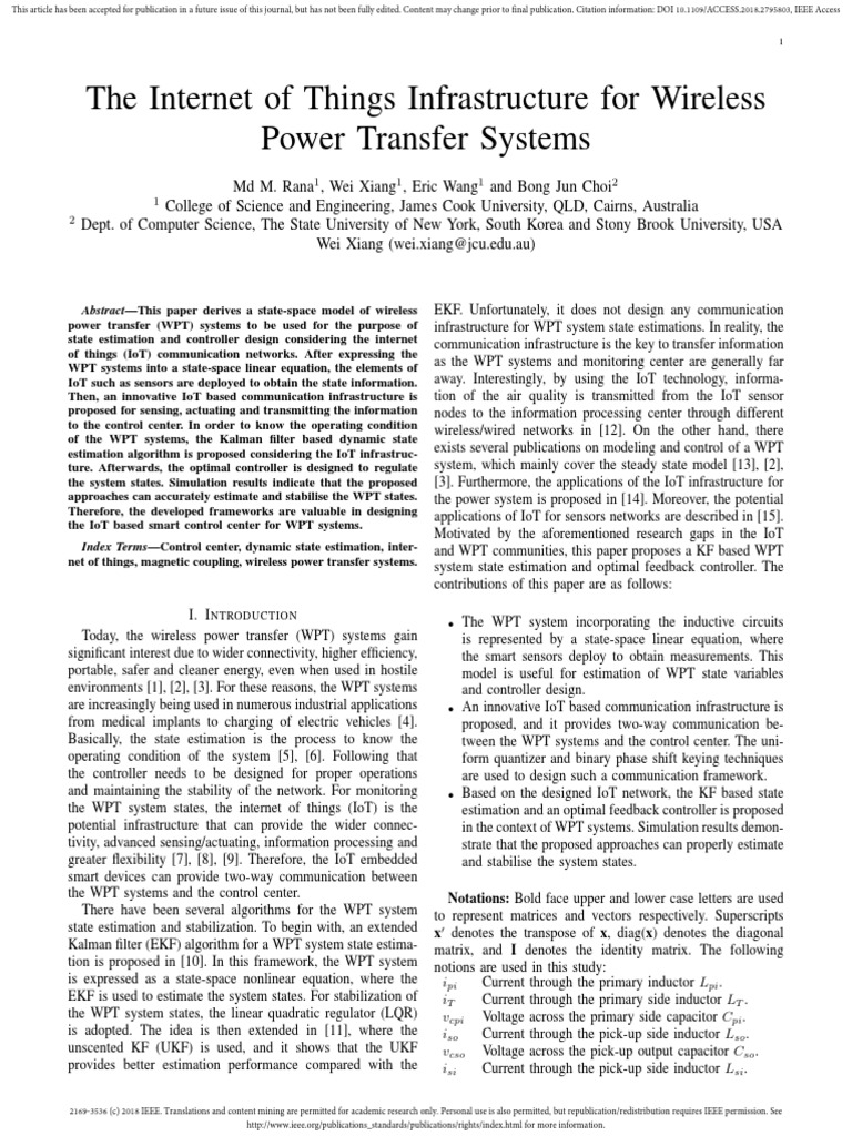 IoT-Enhanced Wireless Power Transfer Systems | PDF | Internet Of Things ...