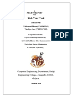 Rich Your Task: Computer Engineering Department, Balaji Engineering College, Junagadh-362014, Gujarat