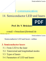 Optical Communication:: 14. Semiconductor LED and Lasers