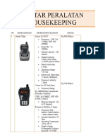 Daftar Peralatan Housekeeping FIX