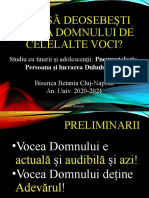 Cum Sa Deosebesti Vocea Domnului- 12 Nov. 2020 - dr. Nechifor Caleb