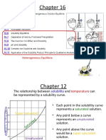 Chapter 16 6-11 Equilibria and Solubility
