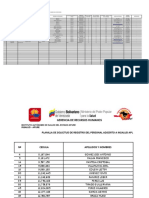 Planilla Unica Registro