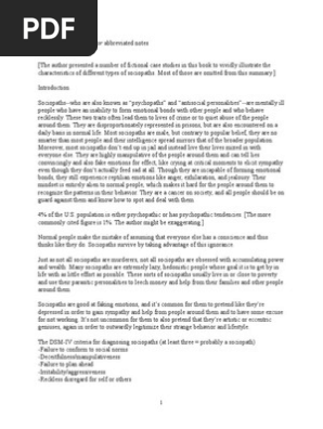 The Sociopath Next Door Notes Psychopathy Obedience