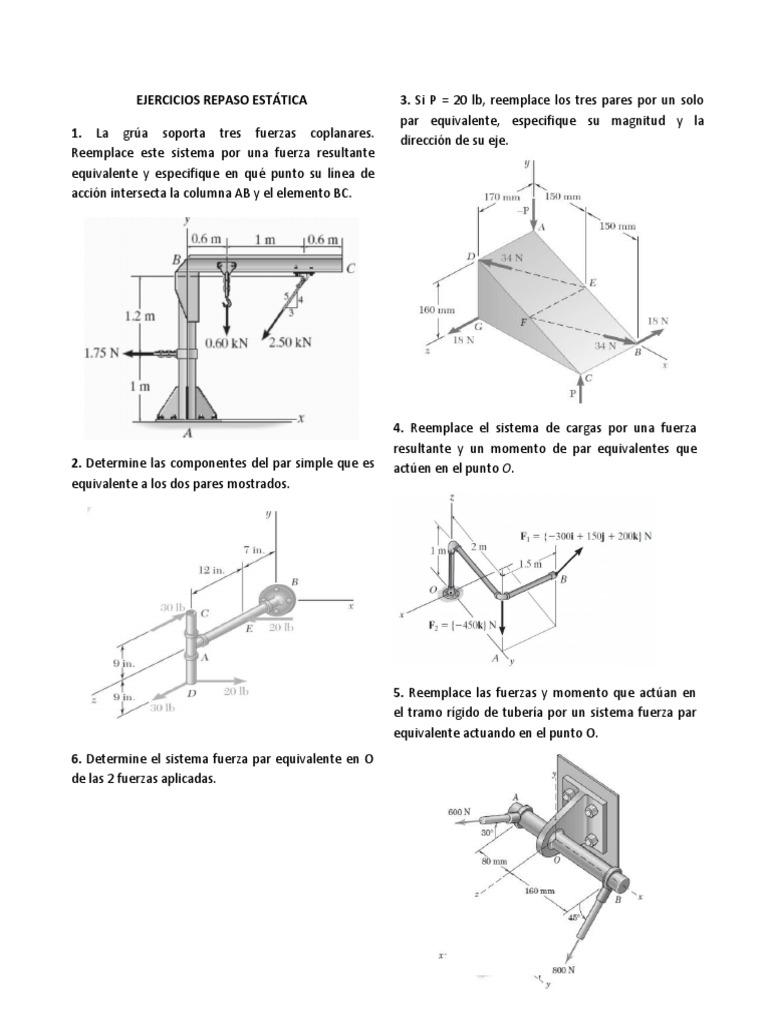 1-1-ejercicios-est-tica-pdf-geometria-plana-fuerza