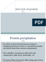 Qualitative Test of Protein