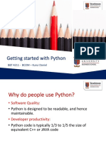 Lecture 2 - Getting Started With Python PDF