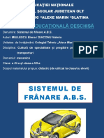 SISTEMUL DE FRANARE ABS - Da