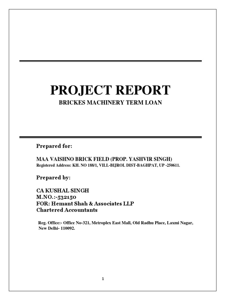 Project Report PDF | PDF | Brick | Efficient Energy Use