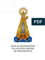 Misa Sa Solemnidad Ni Nuestra Señora de Peñafrancia PDF
