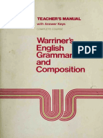 Warriner's English Grammar and Composition Teacher's Manual Complete Course. (PDFDrive)