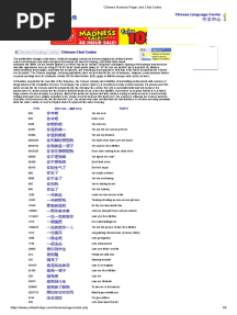 Chinese Numeric Pager and Chat Codes