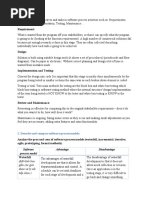 Requirement:: 2. Describe and Compare Software Process Models