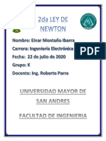 Informe Laboratorio de Fisica 2da Ley de Newton