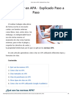 Cómo Citar en APA - Explicado Paso A Paso PDF