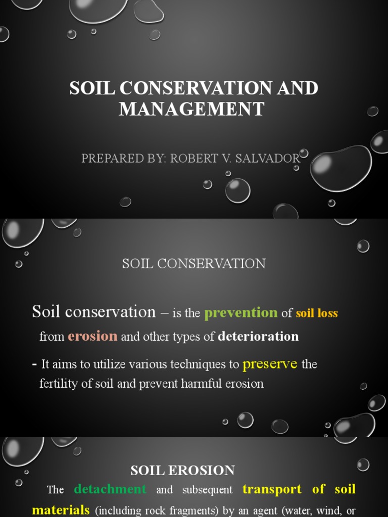 Soil Conservation and Management | PDF | Erosion | Surface Runoff