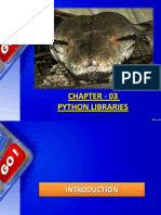 Chapter - 03 Python Libraries