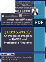Evelyn N. Mondelo: School Food Service Management