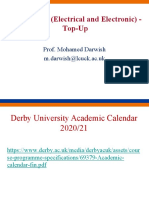 Engineering (Electrical and Electronic) - Top-Up: Prof. Mohamed Darwish M.darwish@lcuck - Ac.uk