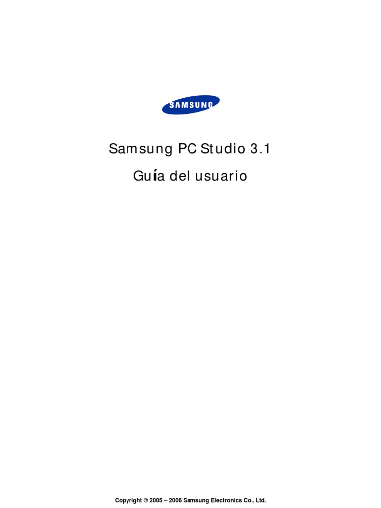 SamsungPCStudio Guide Spanish | PDF | Point and Click | Ventana ...