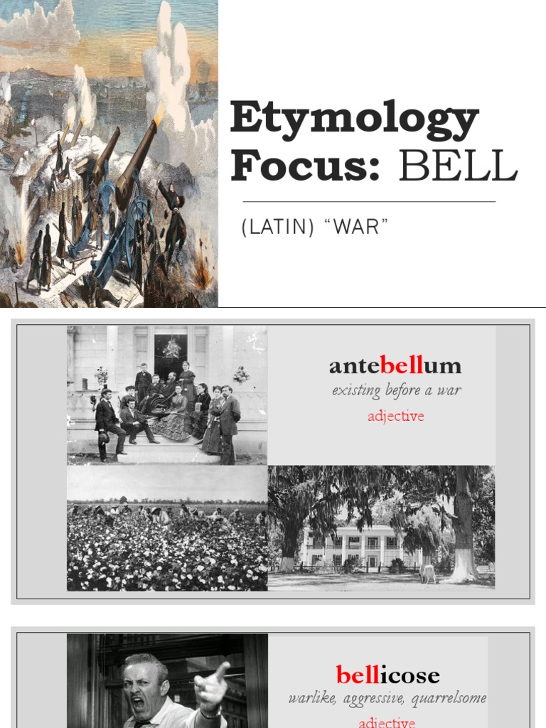 Etymology Study Bell PDF