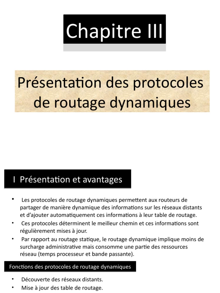 Protocoles de routage dynamiques expliqués | PDF | Routage ...