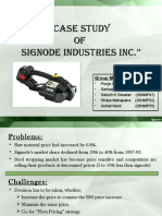 "Case Study of Signode Industries Inc.": Group Members