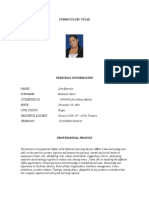 Curriculum Vitae: Personal Information