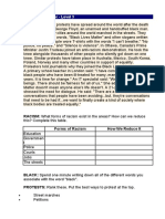 Black Lives Matter - Level 3: RACISM: What Forms of Racism Exist in The Areas? How Can We Reduce