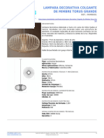 Lampara Decorativa Colgante de Mimbre Torus Grande PDF