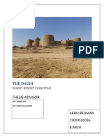 The Dachi: Thesis Advisor