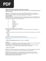 Selenium Questions Part2: Selenium Locators: About Me Contact Us