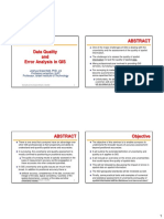 Data Quality and Error Analysis in GIS