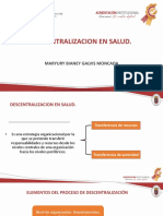 Descentralización en salud: transferencia de recursos y autoridad a niveles subnacionales