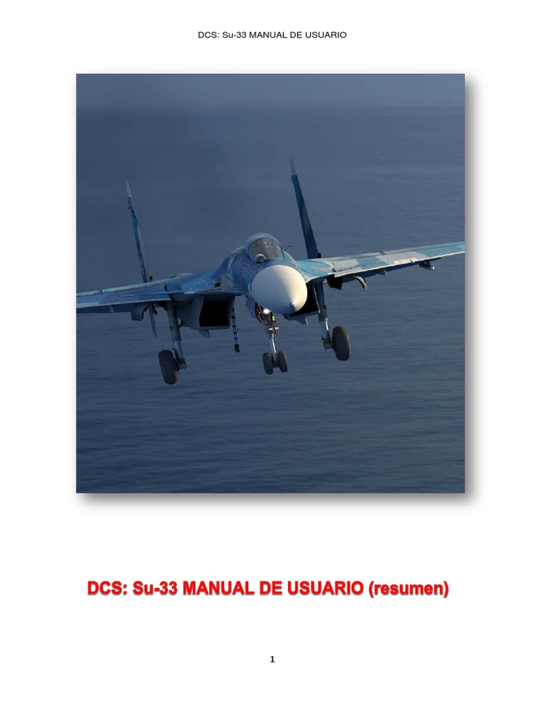 Su 33 Manual | PDF | Radar | Avión