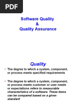 Software Quality & Quality Assurance