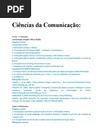 Ciências Da Comunicação - 1ºAno