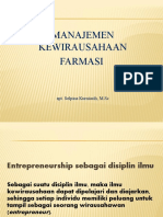 Manajemen Kewirausahaan Farmasi: Apt. Selpina Kurniasih, M.SC