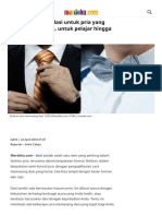 Cara Memasang Dasi Untuk Pria Yang Benar Dan Mudah, Untuk Pelajar Hingga Kantoran PDF