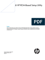HP ROM-Based Setup Utility PDF