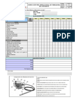 Inspección preoperacional vibradora de concreto