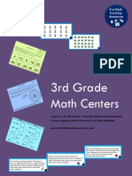 3rd Grade Math Centers PDF