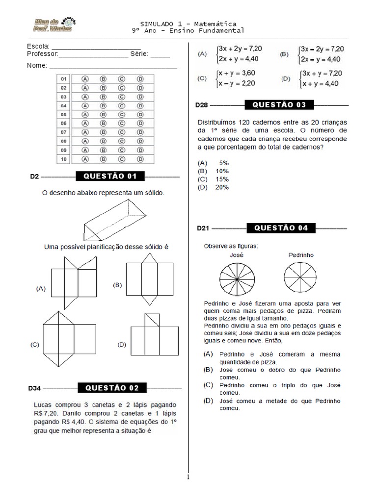 D2-9ANO- docx - Matemática