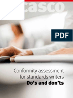 Conformity Assessment For Standards Writers: Do's and Don'ts