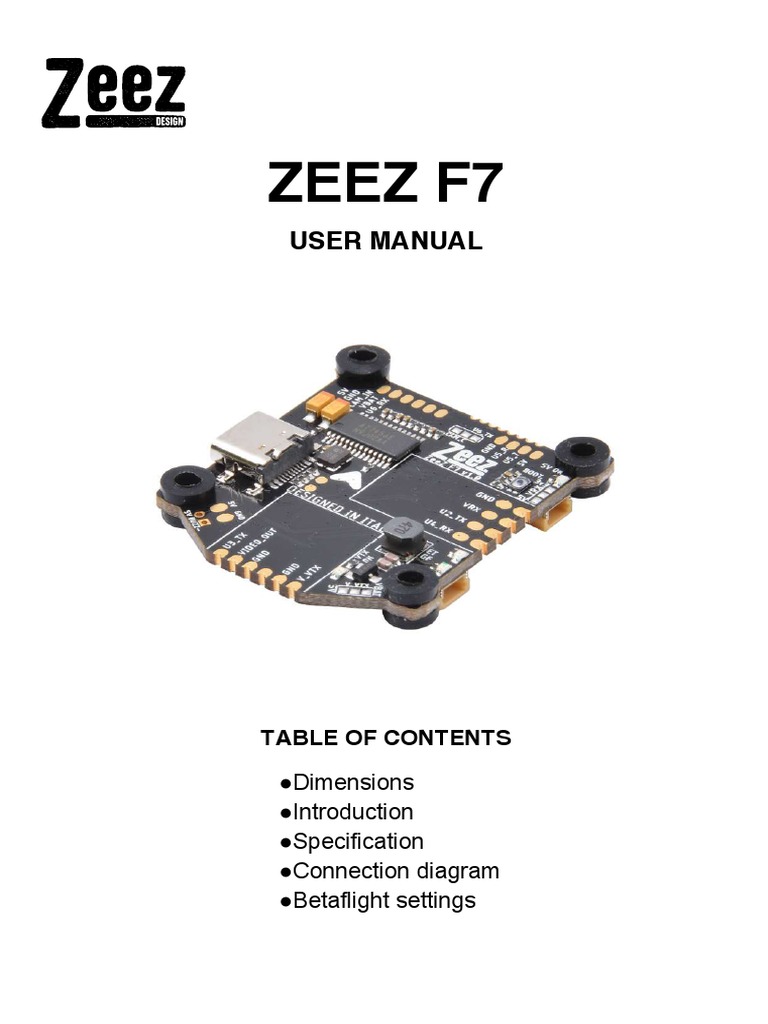 Zeez F7: User Manual | PDF | Electronic Engineering