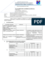 INFORME DOCENTE - SEMANA DE REFLEXIÓN - Prof. Pertua Del Carmen