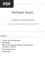 Intelligent Agents: Fundamentals of Artificial Intelligence