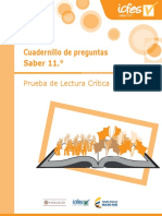 ICFES Cuadernillo de Preguntas Saber 11.